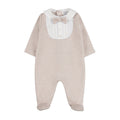 Tutina beige con pettorina