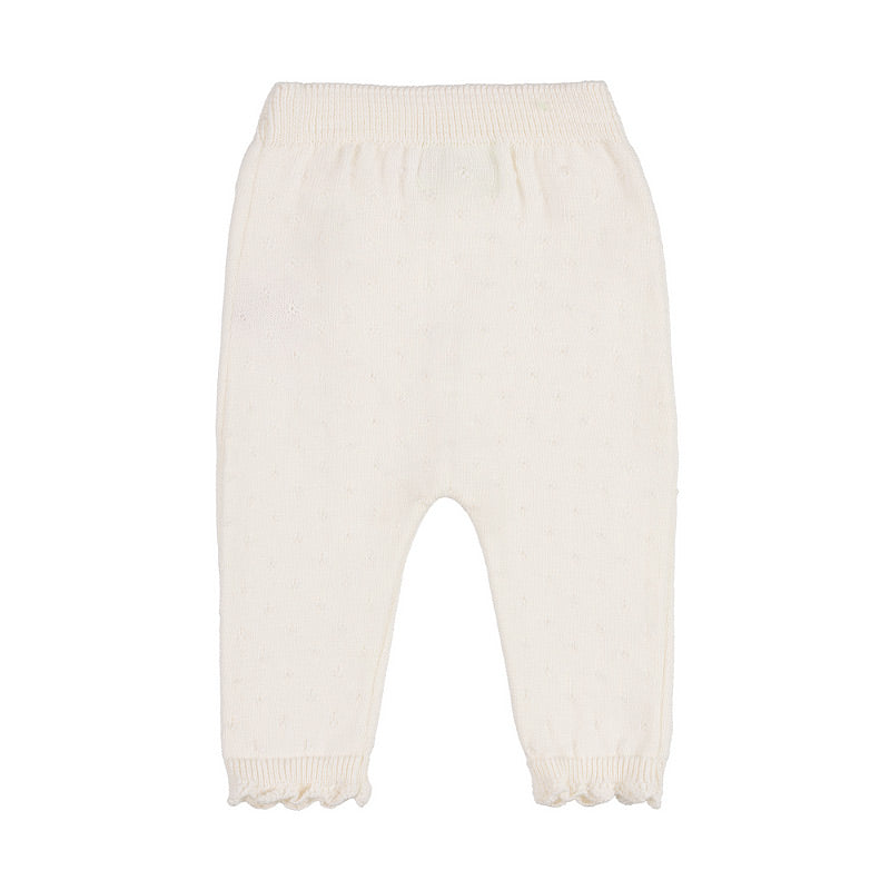 Tutina due pezzi off-white con colletto fiorato