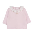 Tutina 2 pezzi rosa con colletto