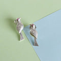 Carved Bird Earrings