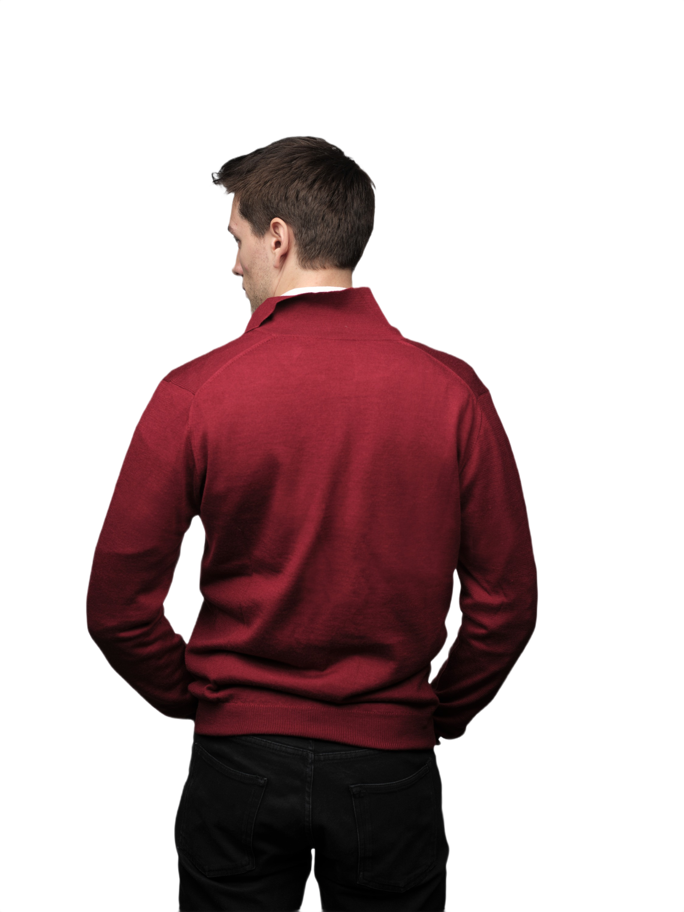 Giacca Uomo Misto Cashmere, Seta, Lana Merino Extrafine chiusura Zip