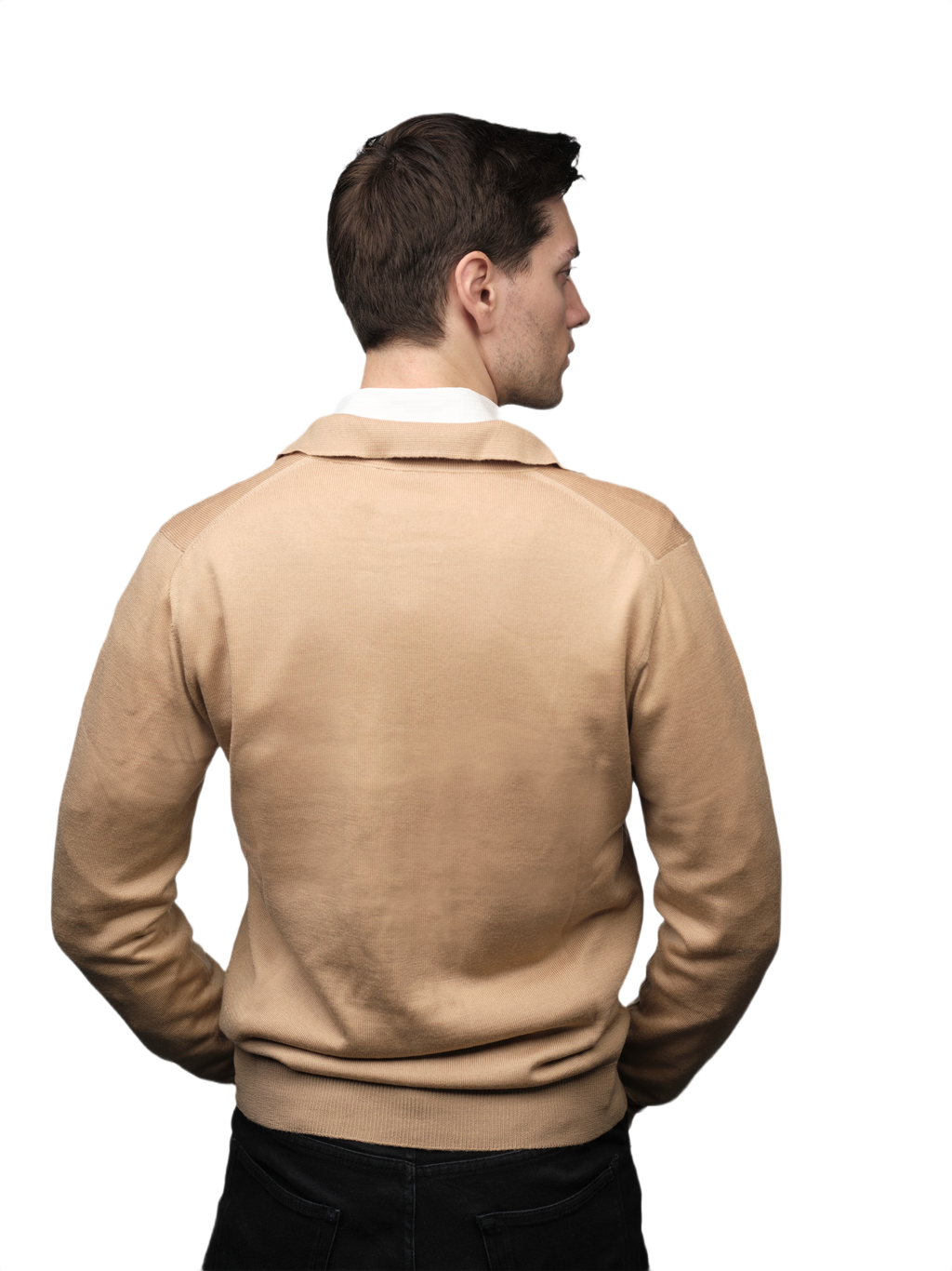 Giacca Uomo Misto Cashmere, Seta, Lana Merino Extrafine chiusura Zip