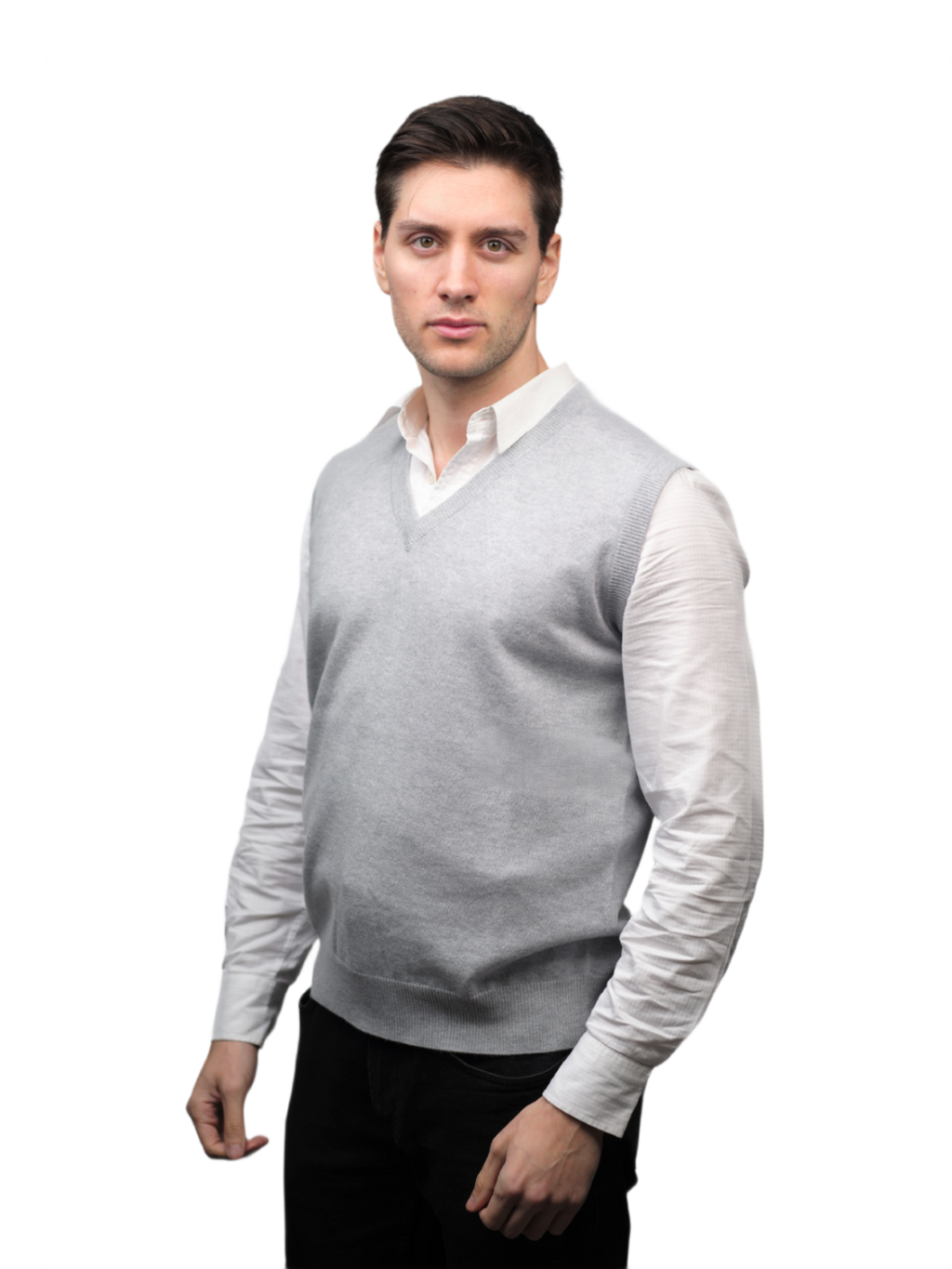 Gilet Uomo Puro Cashmere scollo a V