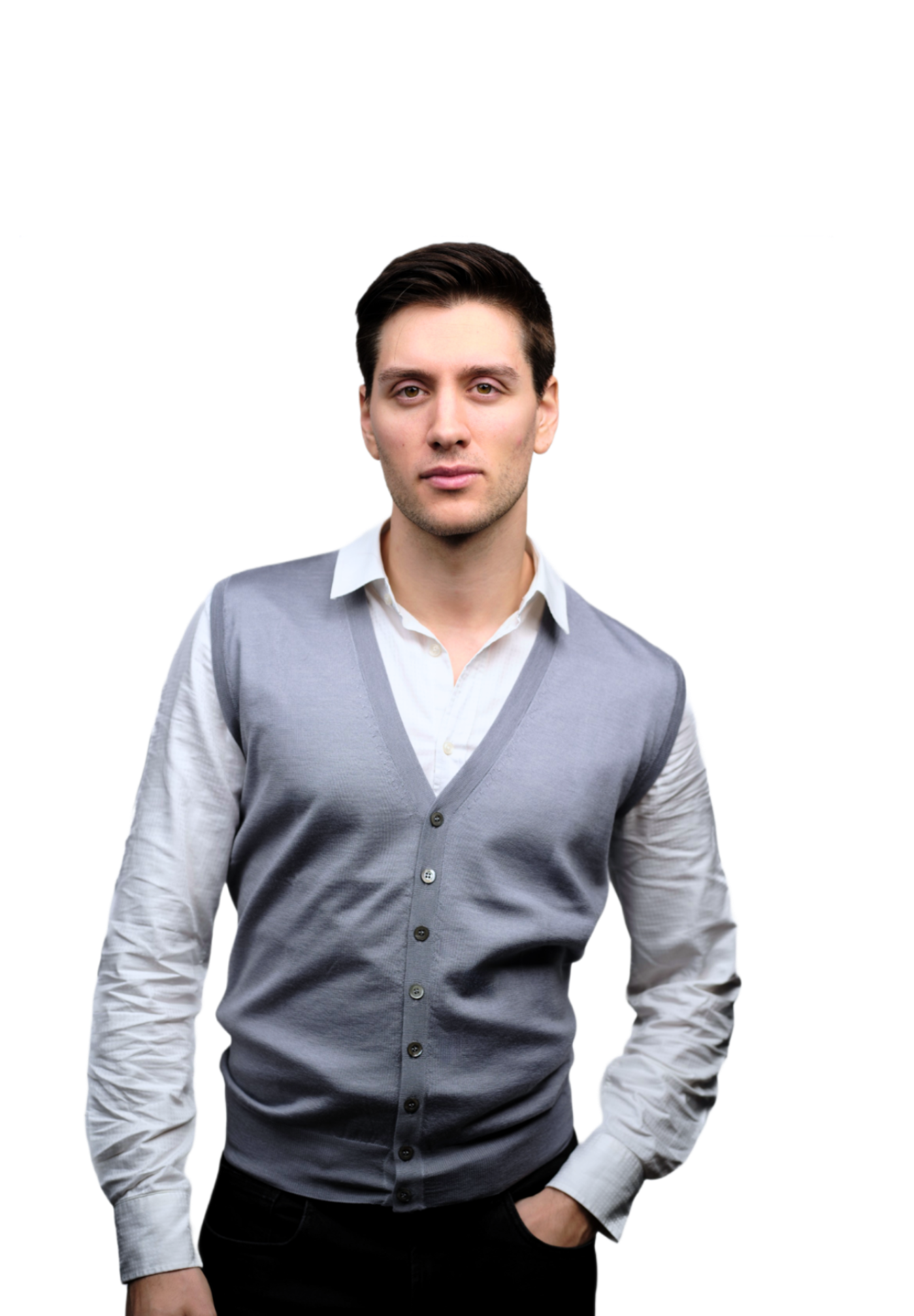 Gilet Uomo Misto Cashmere e Seta