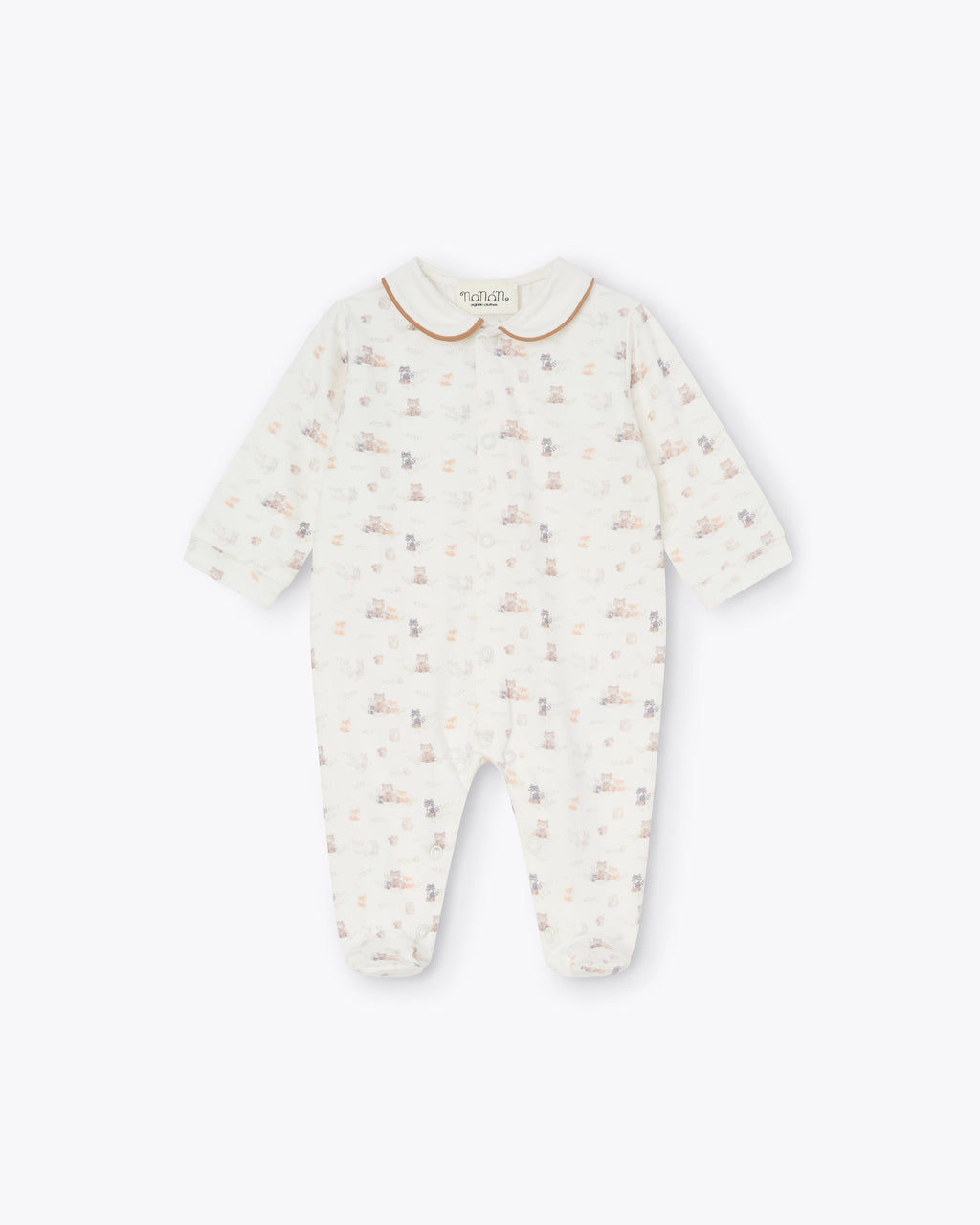 Tutina aperta in jersey fantasia sweet woodland