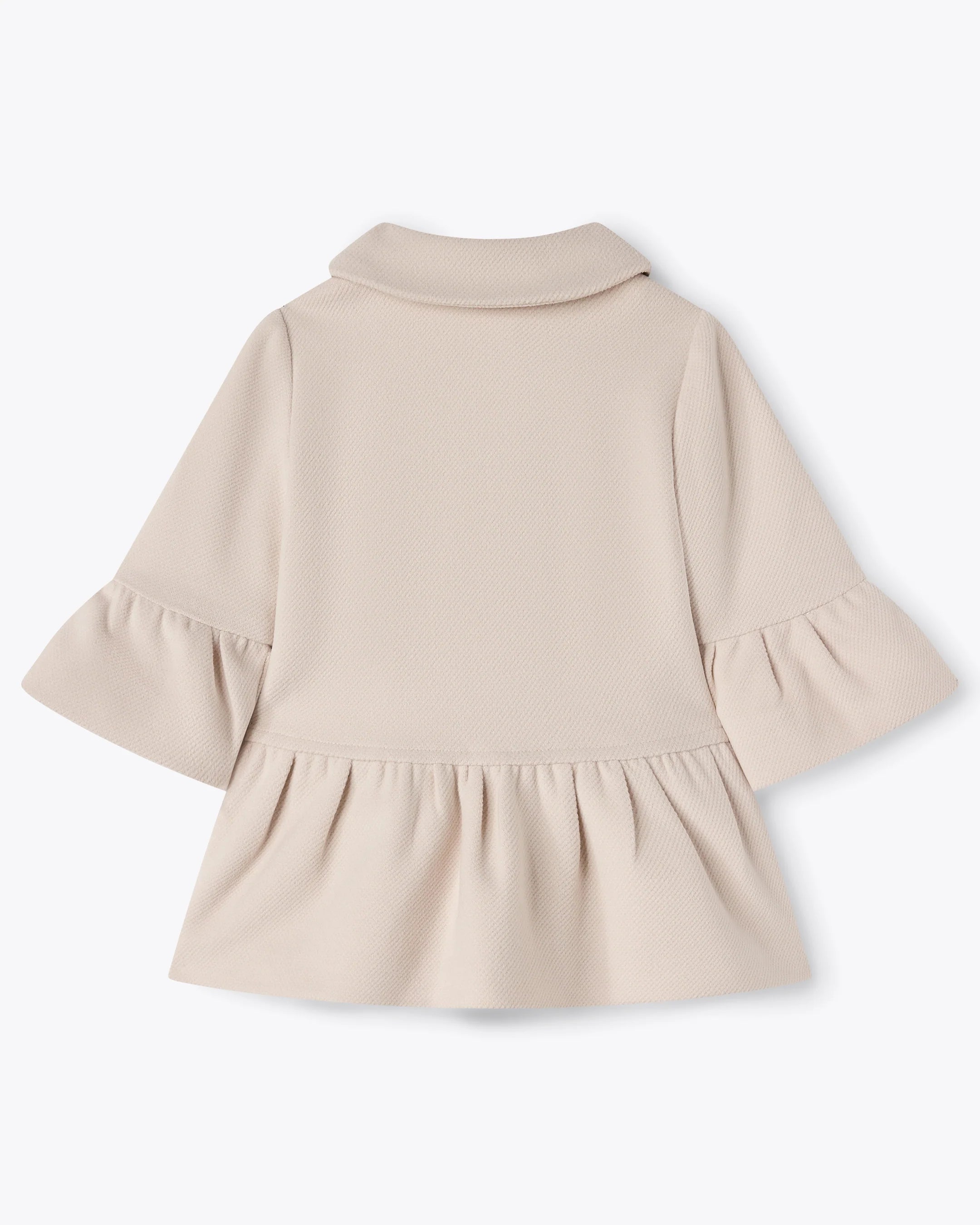 Cappotto avorio monopetto