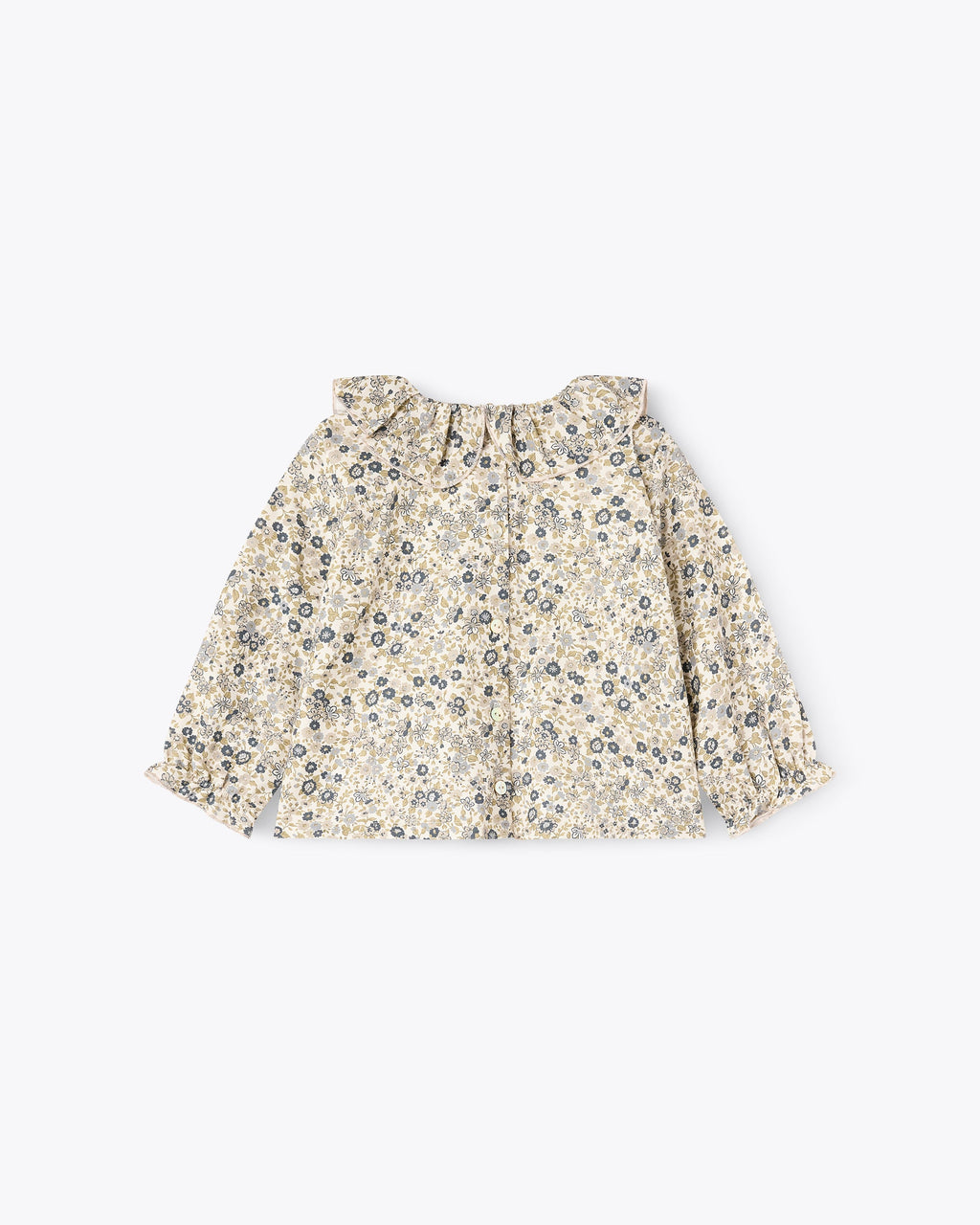 Camicia fantasia fiorellini verde