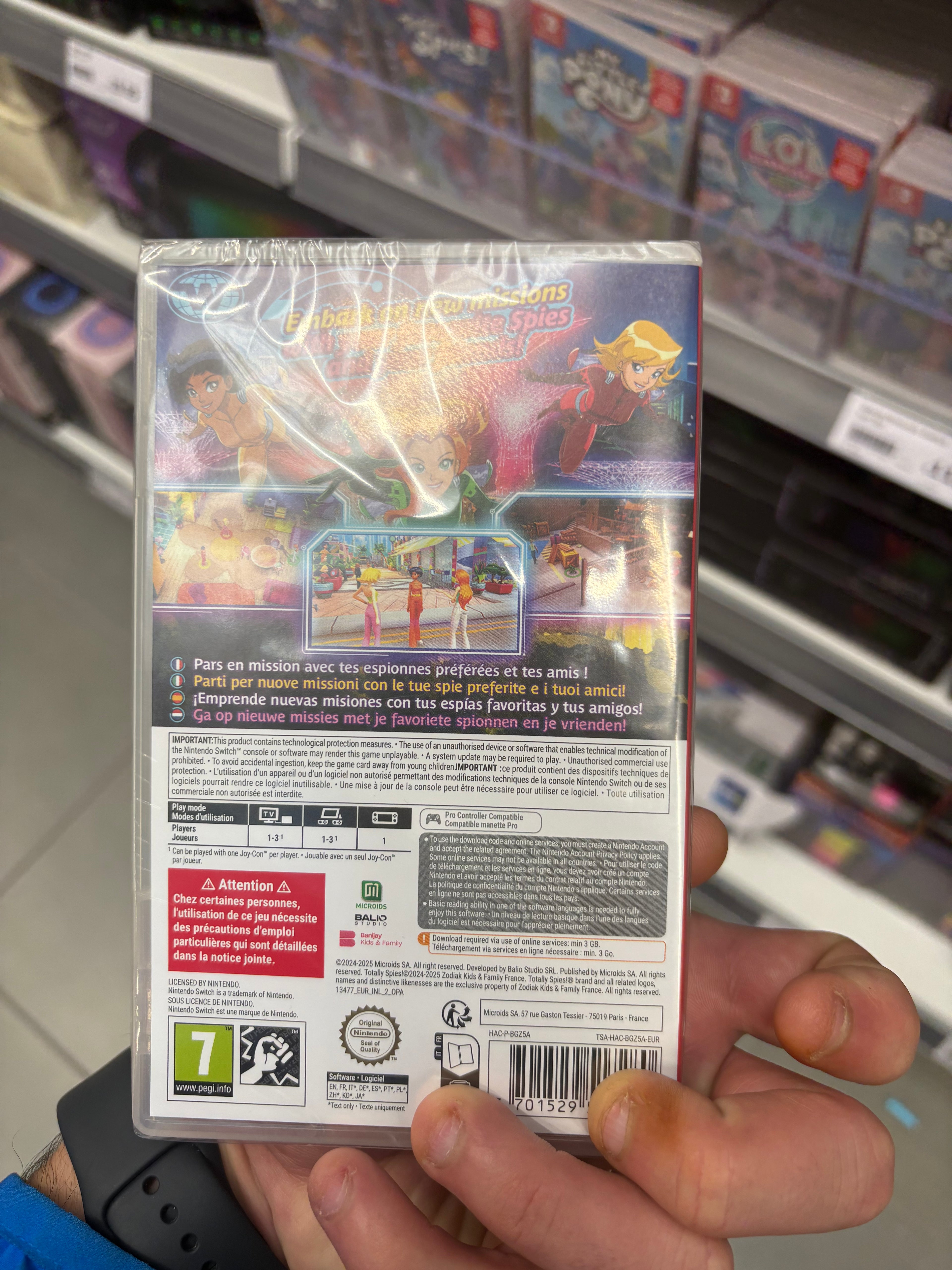 : Totally Spies! Cyber Mission per Nintendo Switch, codice download in confezione