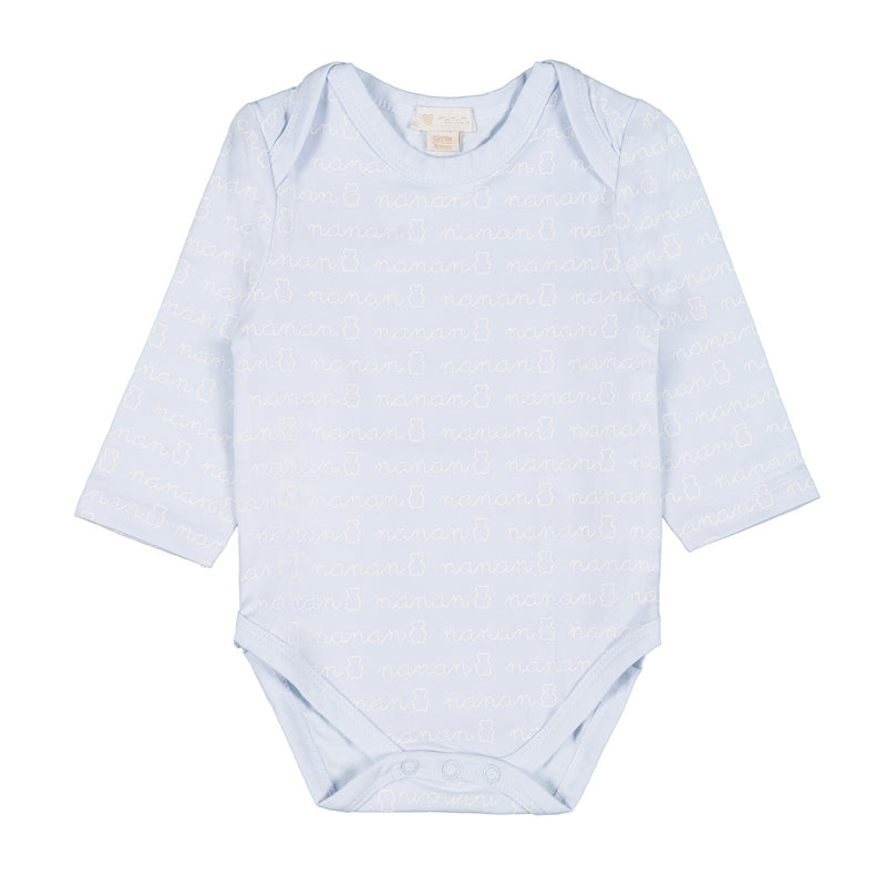 Body Nanan Azzurro Manica Lunga