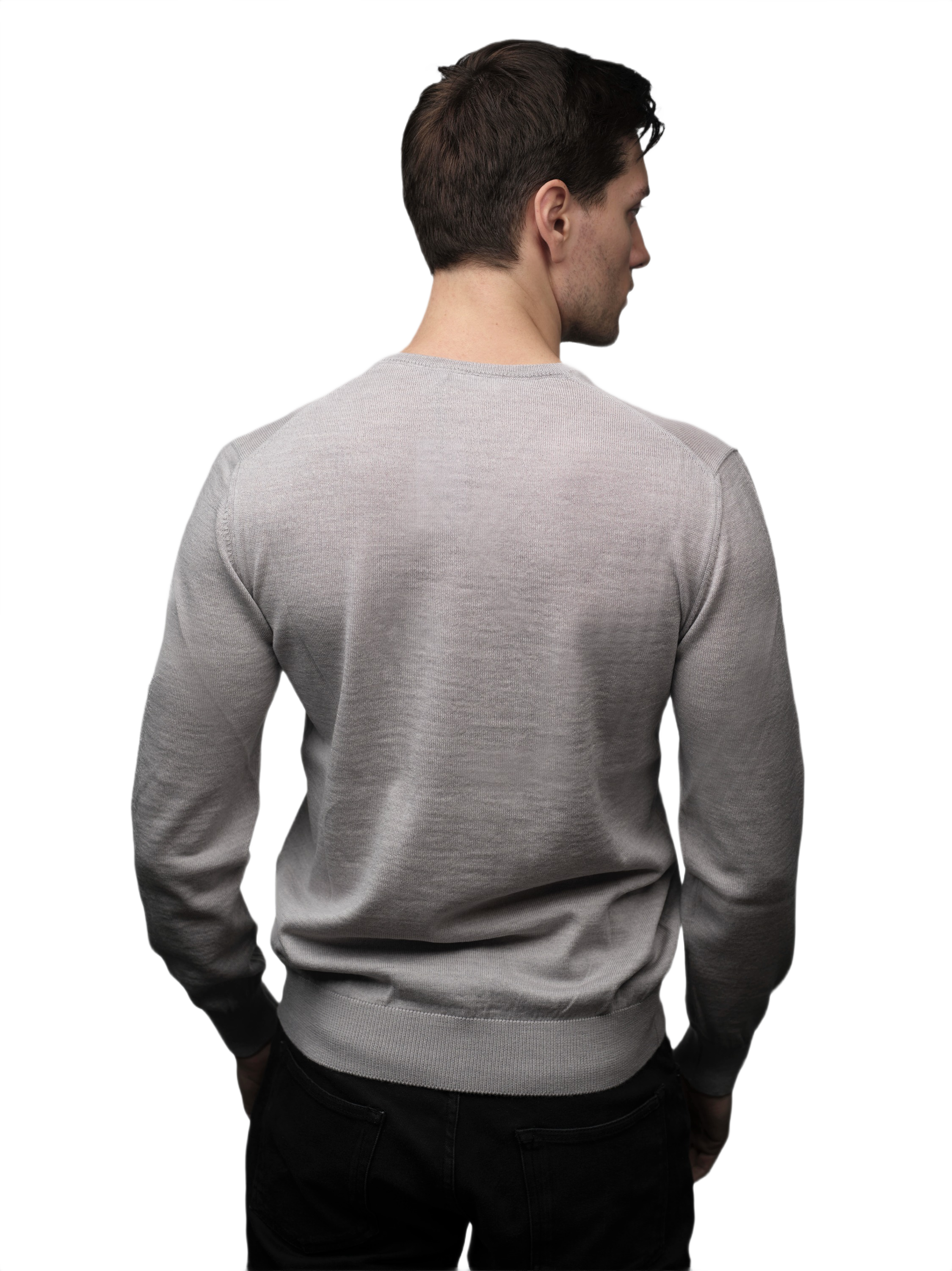 Maglia Uomo Scollo V Lana Merino Extrafine