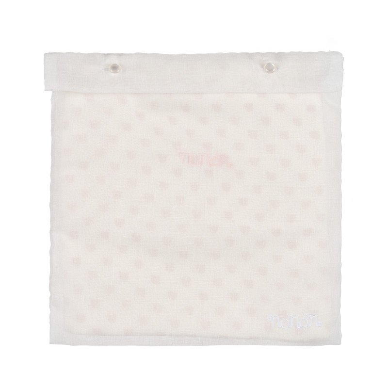 Mussola all over rosa 120x120 cm