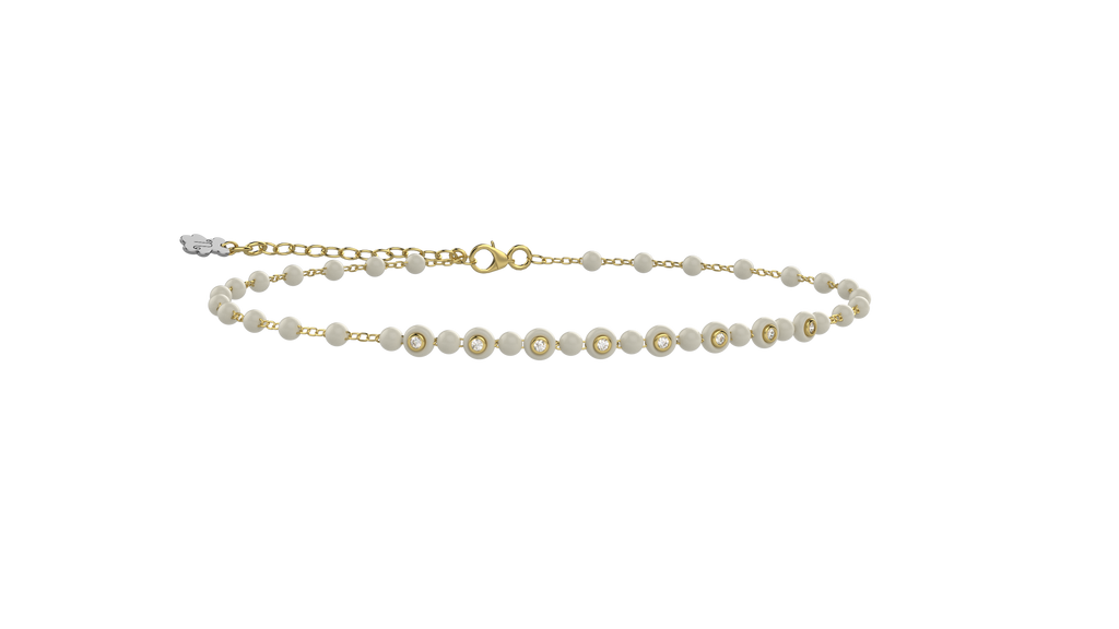 Bracciale Bimbi Argento 925 con pietre e dettagli bianchi