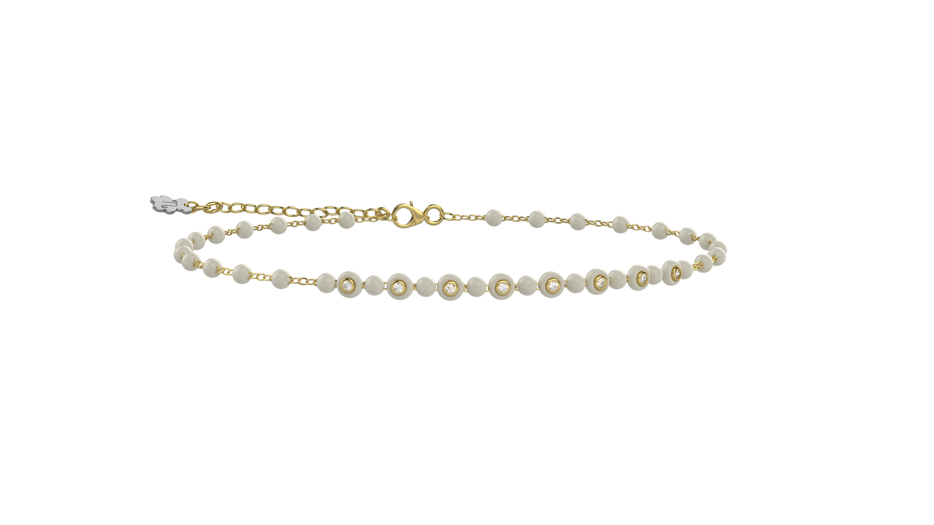 Bracciale Bimbi Argento 925 con pietre e dettagli bianchi