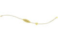 Bracciale con Targhetta e Cuore Dorato