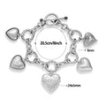 European and American Light Luxury Style Golden Thick Bead Chain Stacked Wear Bracelet Love Bracelet suit European and American Ins Style Heart-Shaped Bracelet