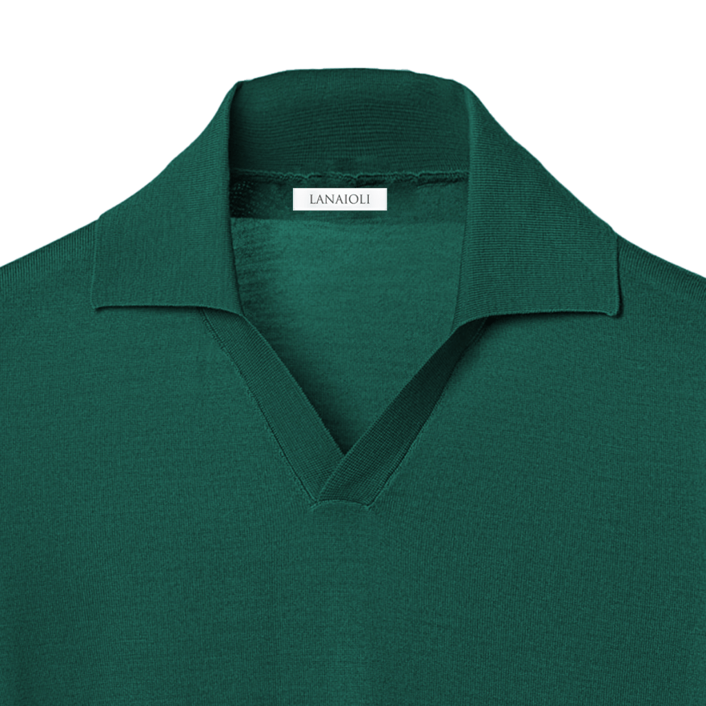 Polo Uomo Maniche Corte Pura Lana Merino Extrafine