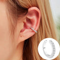VAGZEB Bohemian NO Piercing Crystal Rhinestone Ear Cuff Wrap Stud Clip Earrings For Women Girl Trendy Earrings Jewelry Bijoux