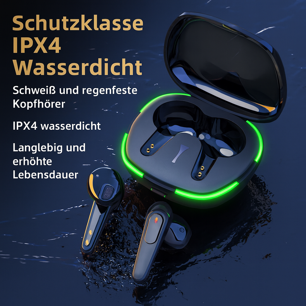 TWS Bluetooth 5.0 In-Ear Headphone Wireless Touch IPX4 LED Chargercase-1