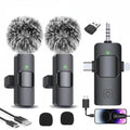 Wireless Lavalier Microphone for iPhone Android Live Recording