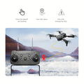 Drone quadricottero E88 con doppia fotocamera HD - Nero