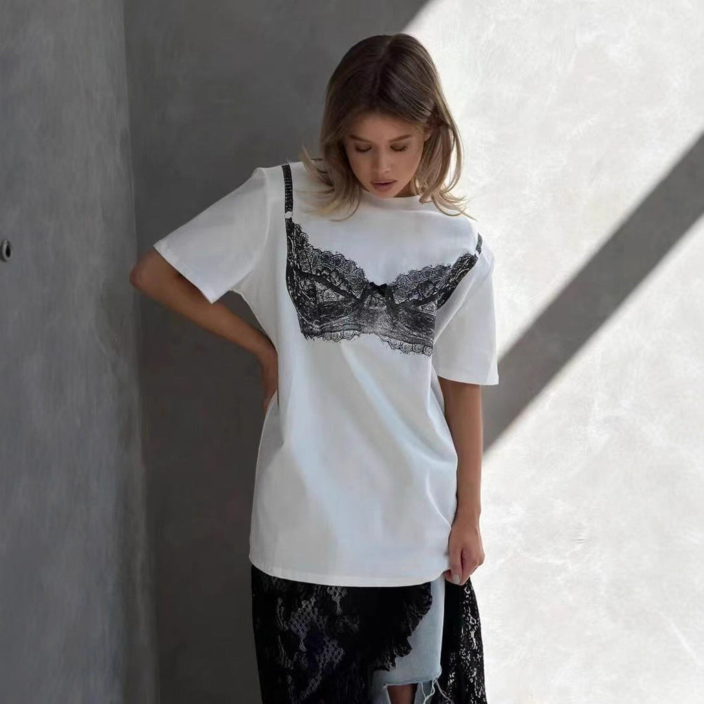 Women's Pure Cotton Short-sleeve T-shirt Top