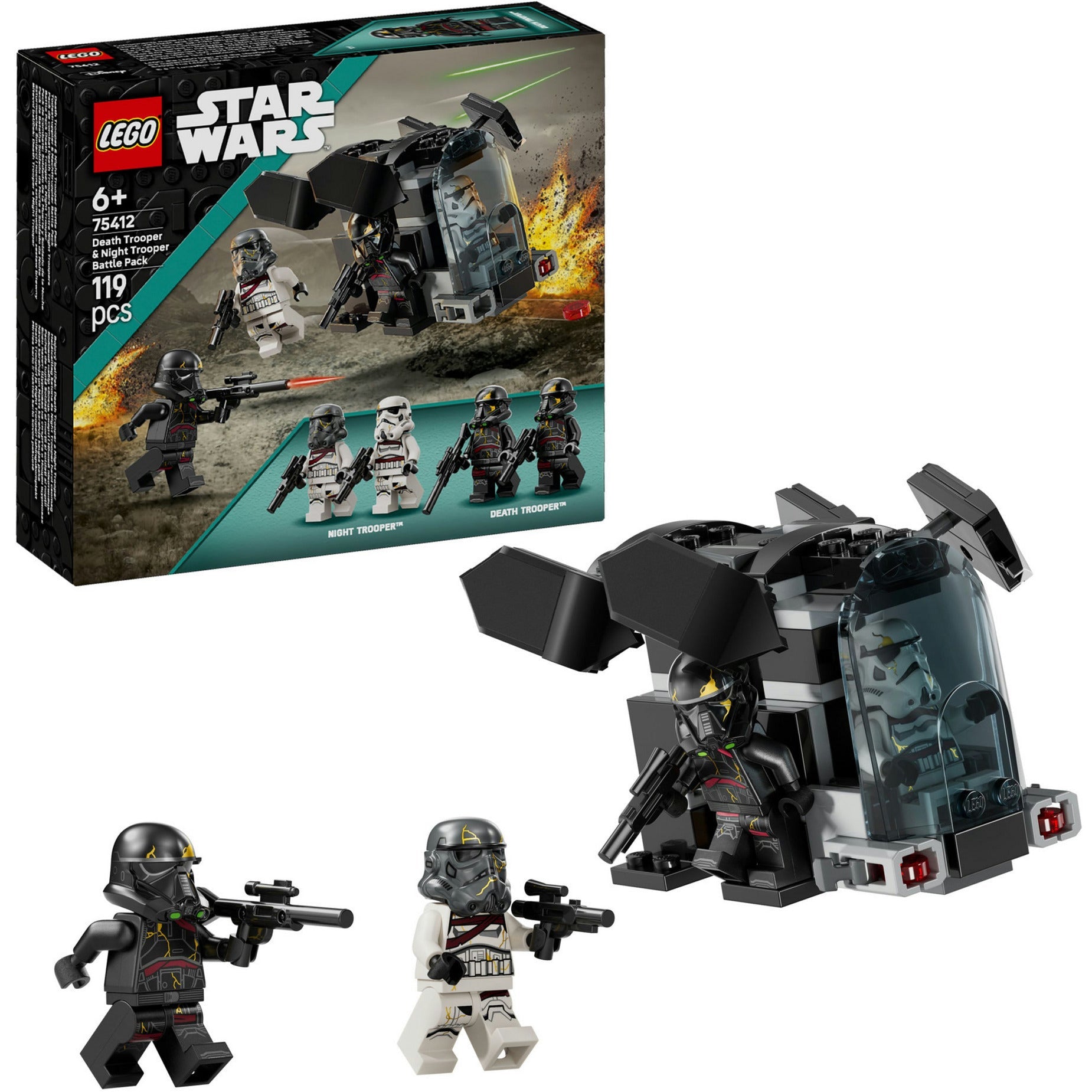 Lego star wars death trooper and night trooper battle pack set - 75412