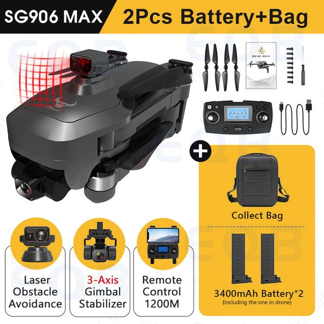 Drone professionale EQB con videocamera 4K, GPS e FPV 5G