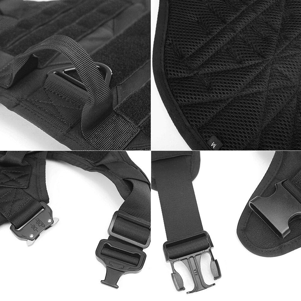 Kit pettorina e guinzaglio per cani in stile militare