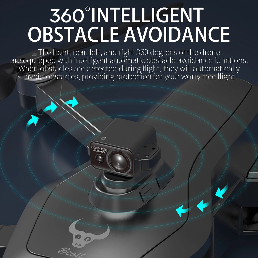 Drone professionale EQB con videocamera 4K, GPS e FPV 5G