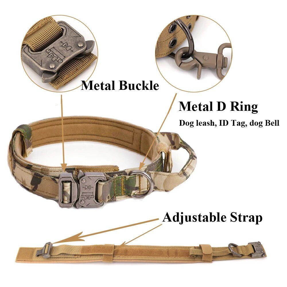 Kit pettorina e guinzaglio per cani in stile militare