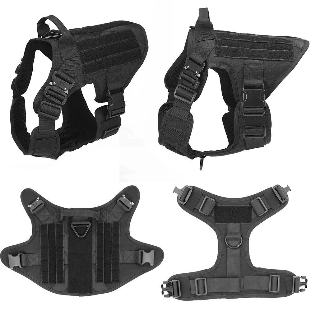 Kit pettorina e guinzaglio per cani in stile militare
