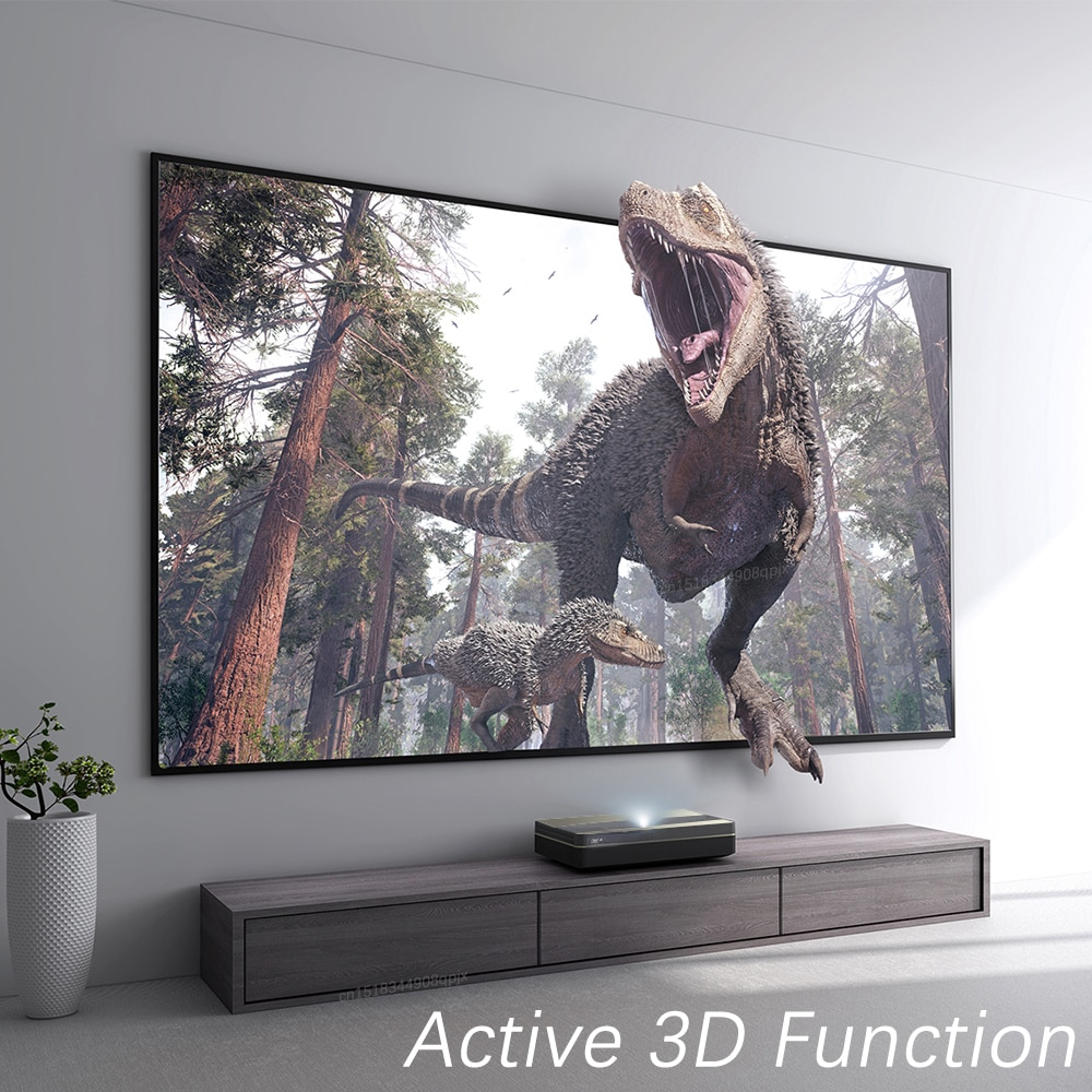 Proiettore laser OMMC 4K UHD per home cinema, 2500 lumen ANSI