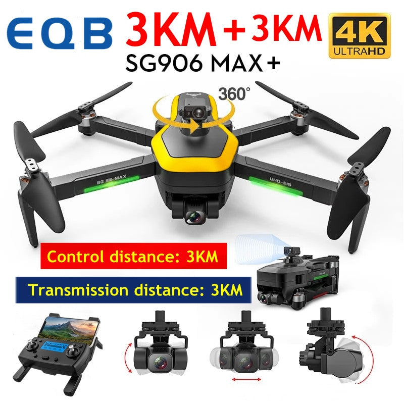 Drone professionale EQB con videocamera 4K, GPS e FPV 5G