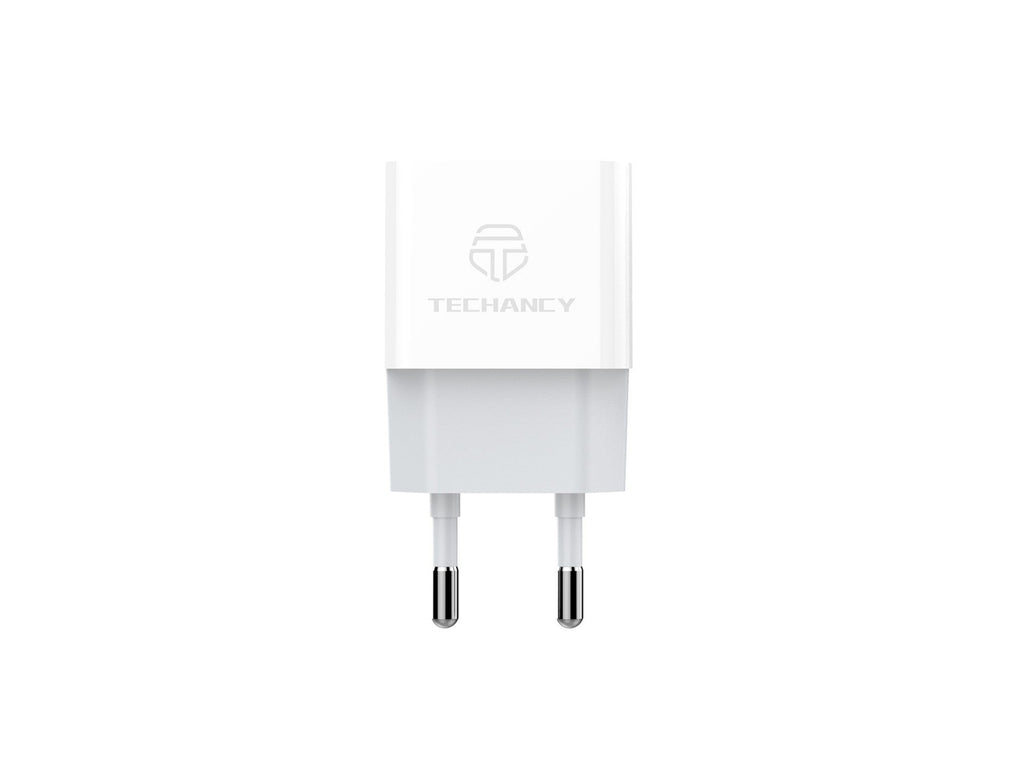 Techancy Carregador De Telemóvel Usb Branco TA2776, Saída De Carregamento Estável 5v-1a, Compatível Com Vários Dispositivos