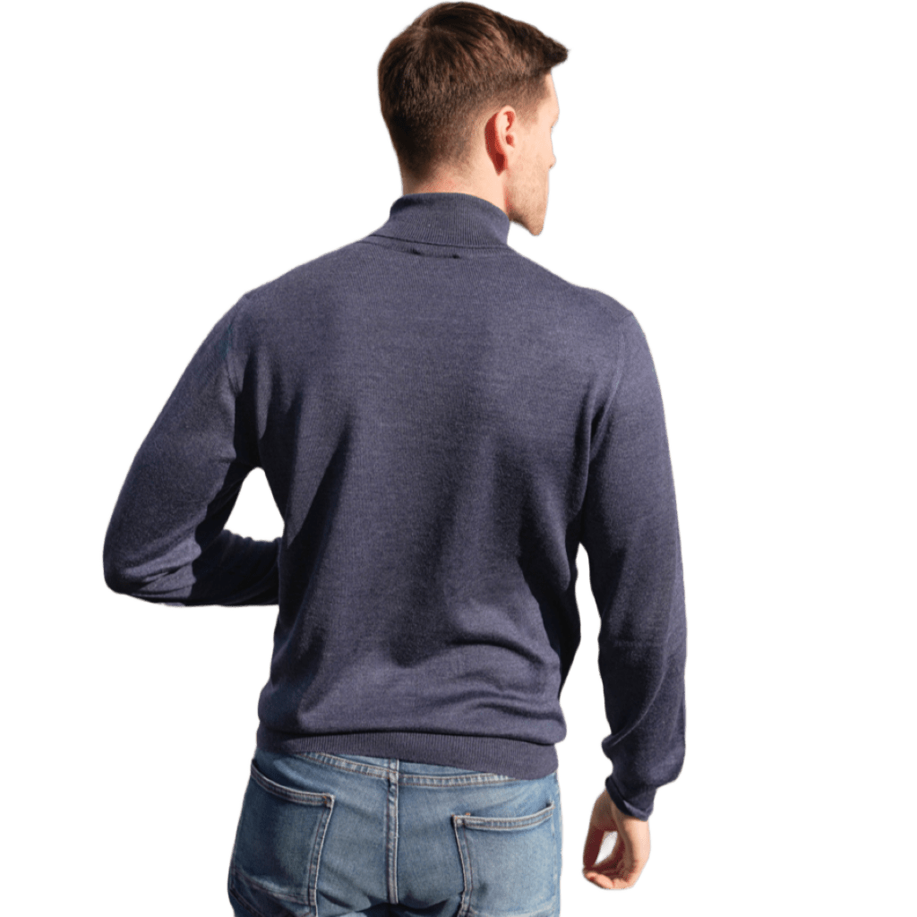 Maglia Uomo Dolcevita Cashmere Uomo, Seta e Lana Merino