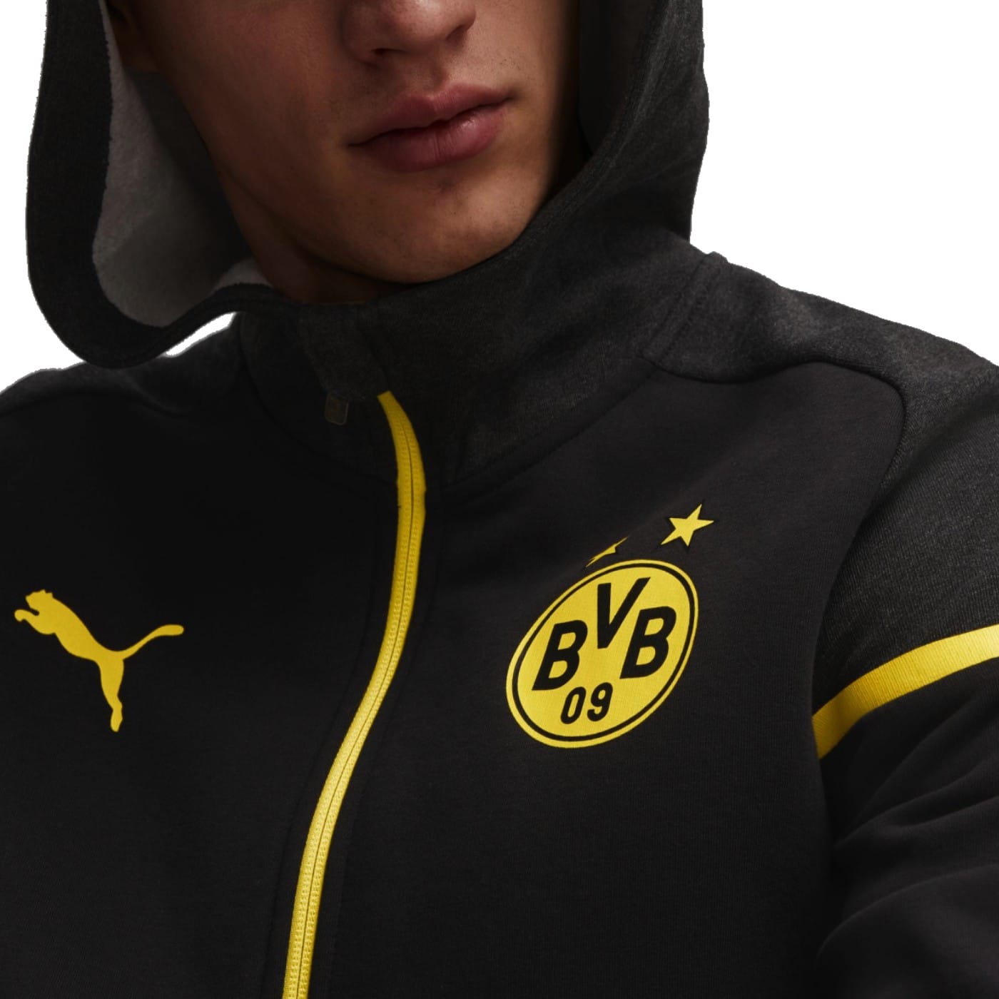 Borussia Dortmund Casual hooded presentation jacket 2023/24 - Puma